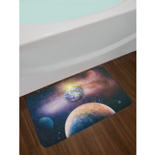 Panoramic Galaxy Scene Bath Mat