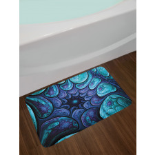 Surreal Futuristic Elements Bath Mat