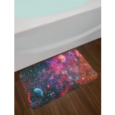 Abstract Jumble Space Bath Mat