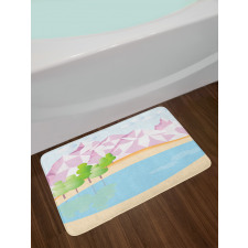 Polygonal Mountain Bath Mat