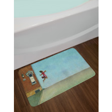 Life Contrast Art Bath Mat