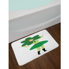 Lucky Clover Hat Bath Mat