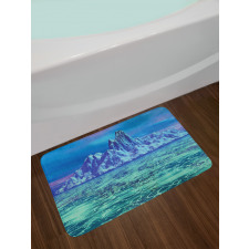 Arctic Landscape Scene Bath Mat