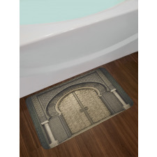 Aged Gate Geometric Bath Mat