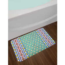 Colorful Mosaic Wall Bath Mat