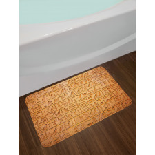 Hieroglyphs Composition Bath Mat