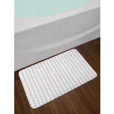 Cartoon Cats Repetition Bath Mat