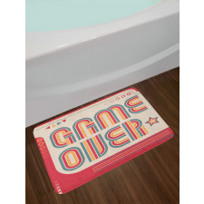 Vintage Game over Screen Bath Mat