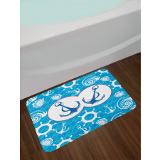 Nostalgia Sailboat Bath Mat