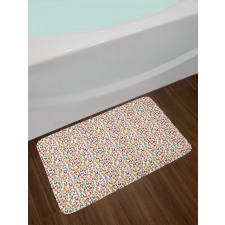 Cut Style Bi-Color Letters Bath Mat