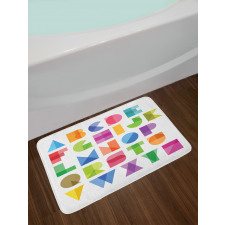 Educational Letters Art Bath Mat