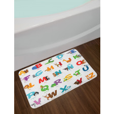 ABC Letters for Animals Bath Mat