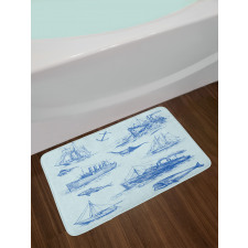 Wildlife Shark Boat Bath Mat