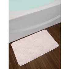 Repeating Geometric Floral Bath Mat