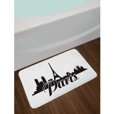 Paris and Cityscape Bath Mat