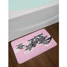 Family on a Branch Bath Mat