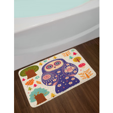 Birdie and Autumn Botany Bath Mat