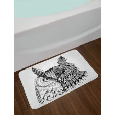 2 Animal Faces Design Bath Mat