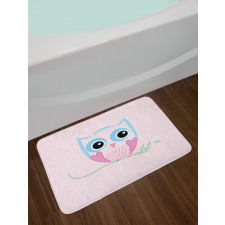 Forest Creature Doodle Bath Mat