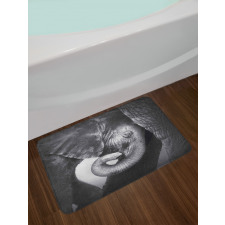 Elephant Mother and Baby Bath Mat