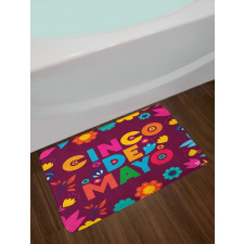 Floral Image Bath Mat