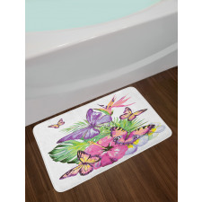 Tropic Butterflies Bath Mat