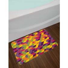 Modern Colorful Repetition Bath Mat