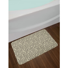 Geometric Round Rectangles Bath Mat