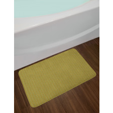 Vertical Floral Motifs Bath Mat