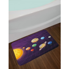 Planets Planetary Orbits Bath Mat