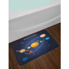 Celestial Cartoon Scheme Bath Mat