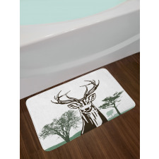 Village Mountain Fall Bath Mat