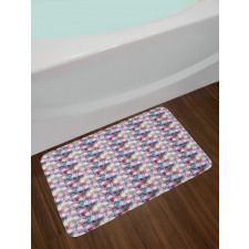 Vibrant Bohemian Feathers Bath Mat