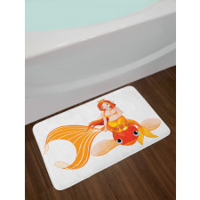 Princess on Goldfish Bath Mat