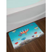 Colorful Mountains Bath Mat