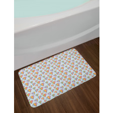 Sky Vehicle Cartoon Bath Mat