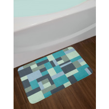 Modern Rectangular Shapes Bath Mat