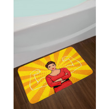 Strong Woman and Arms Bath Mat