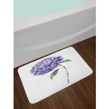 Fine Art Paint of Flower Bath Mat