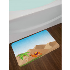 Sand Hills a Camel and a Tree Bath Mat