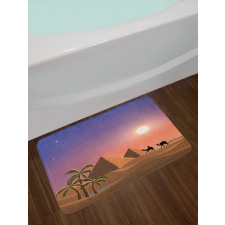 Caravan Camels Desert Scene Bath Mat