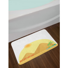 Caravan of Camels Marching Bath Mat