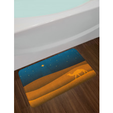 Sand Dunes Starry Night Sky Bath Mat