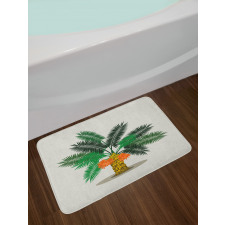 Tropical Oasis Leaves Bath Mat