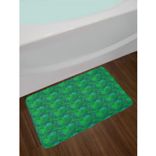 Exotic Monochrome Leaf Bath Mat