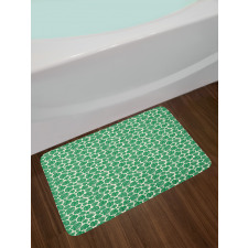 Hawaiian Summer Leaves Bath Mat