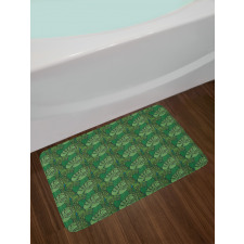 Dark Toned Monstera Bath Mat