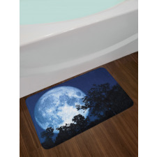 Moon Beaming in the Woods Bath Mat