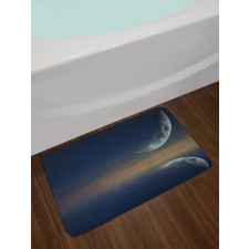 Moon Reflection on Water Bath Mat