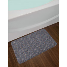 Line Art Butterfly Spots Bath Mat